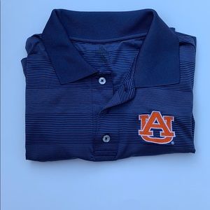 Knights Apparel - Striped Auburn Dri-Fit Like Polo